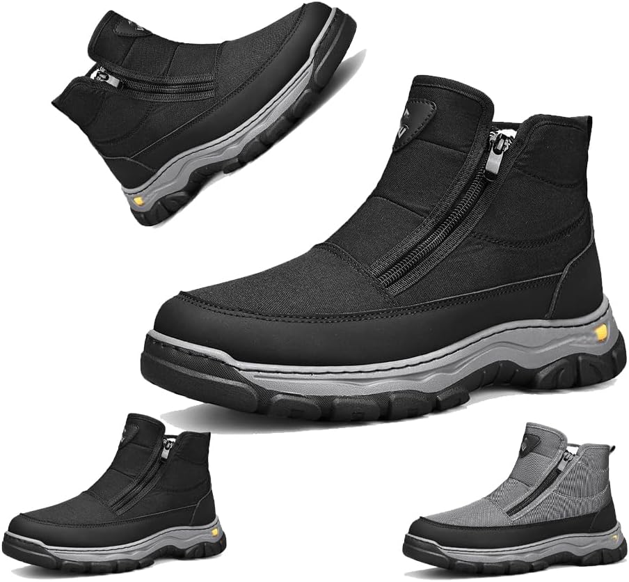 Мужские зимние ботинки для снега, водонепроницаемые - теплые зимние ботинки с меховой подкладкой, утепленные, противоскользящие, износостойкие мужские снежные ботинки для зимнего отдыха на улице Generic, черный
Мужские зимние ботинки для снега, водонепроницаемые - теплые зимние ботинки с меховой подкладкой, утепленные, противоскользящие, износостойкие мужские снежные ботинки для зимнего отдыха на улице Generic, черный