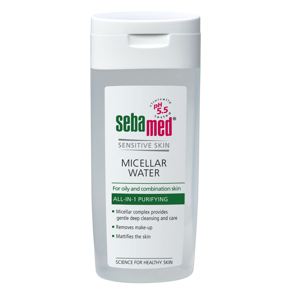 Мицеллярная вода для жирной/комбинированной кожи micellar water for oily & combination skin Sebamed, 200 мл
Мицеллярная вода для жирной/комбинированной кожи micellar water for oily & combination skin Sebamed, 200 мл