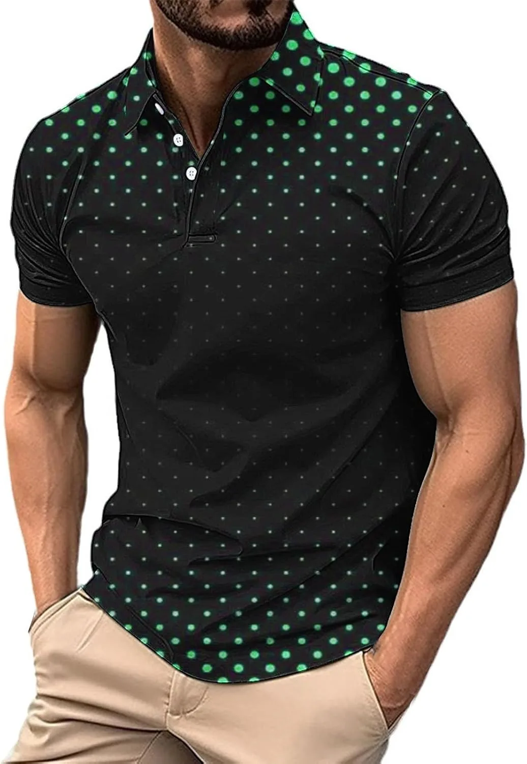 Мужская поло 2024 с коротким рукавом и принтом QUNPIU
Мужская поло 2024 с коротким рукавом и принтом QUNPIU