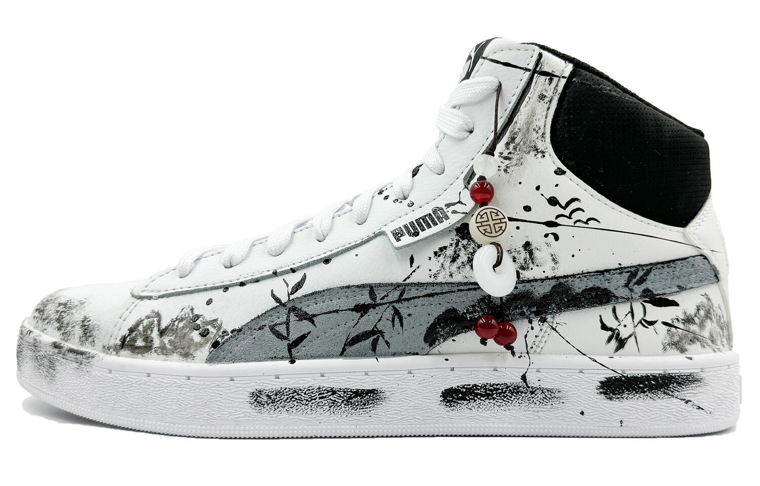 Кеды мужские, обувь для скейтбординга Высокий Черный Серый Белый Puma 
Кеды мужские, обувь для скейтбординга Высокий Черный Серый Белый Puma