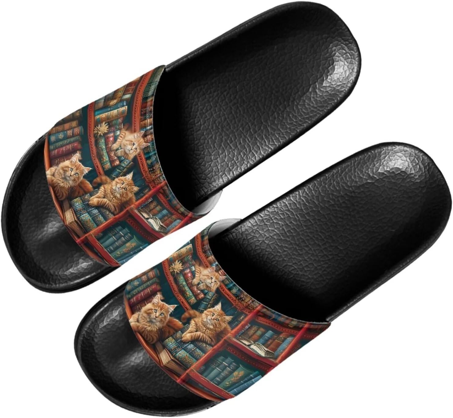 Женские сандалии Forchrinse Sunflower Bee, повседневные слайд-сандалии, легкие тапочки для душа, дома и на пляже, Cat With Books
Женские сандалии Forchrinse Sunflower Bee, повседневные слайд-сандалии, легкие тапочки для душа, дома и на пляже, Cat With Books