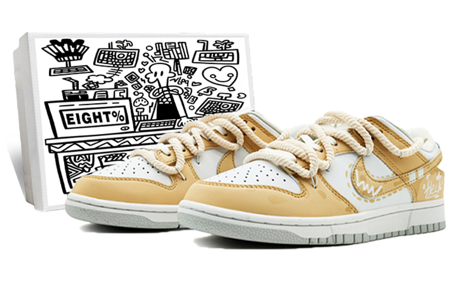 Кроссовки Nike Dunk Skateboarding Shoes Women's Low-top Yellow/White, светло-желтый
Кроссовки Nike Dunk Skateboarding Shoes Women's Low-top Yellow/White, светло-желтый