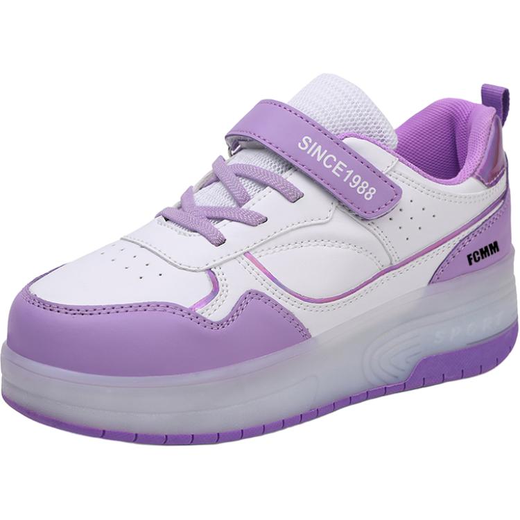 Нескользящие и дышащие низкие повседневные кроссовки для детей FCMM, белый/фиолетовый
Нескользящие и дышащие низкие повседневные кроссовки для детей FCMM, белый/фиолетовый