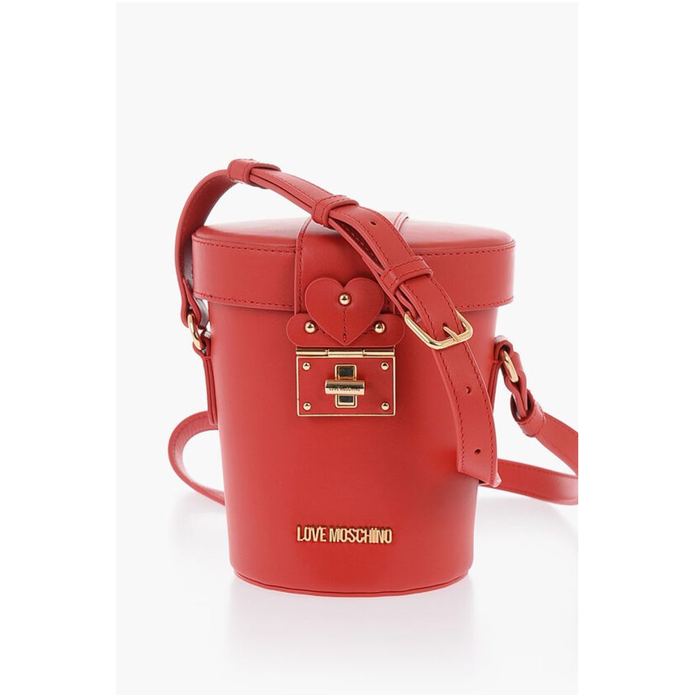 Кожаная сумка-ведро LOVE с поворотным замком Moschino, красный
Кожаная сумка-ведро LOVE с поворотным замком Moschino, красный