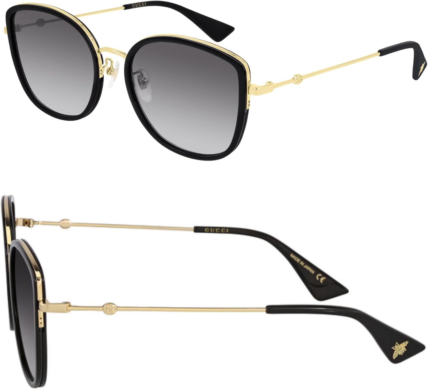 Женские солнцезащитные очки Gucci GG0606SK GG в форме «кошачий глаз» с переплетающимися логотипами – в комплекте роскошный набор для очков – черная оправа с серыми линзами
Женские солнцезащитные очки Gucci GG0606SK GG в форме «кошачий глаз» с переплетающимися логотипами – в комплекте роскошный набор для очков – черная оправа с серыми линзами