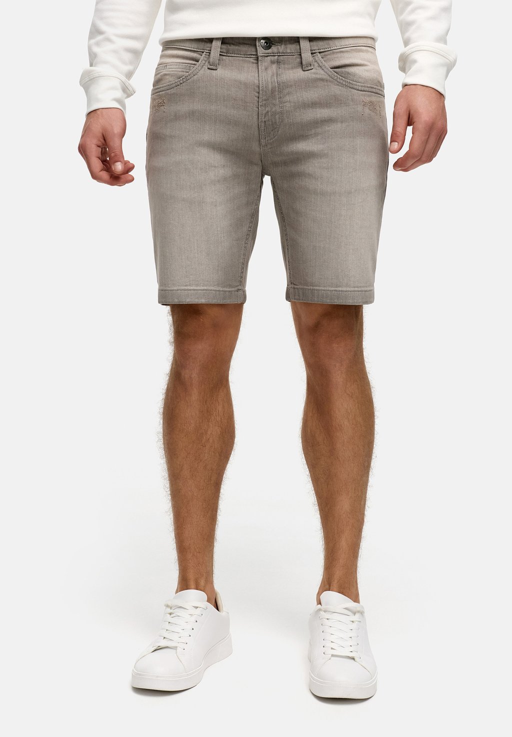 Джинсовые шорты MCFLY INDICODE JEANS, светло-серый
Джинсовые шорты MCFLY INDICODE JEANS, светло-серый