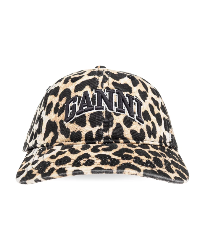 Кепка из парусины с леопардовым принтом Ganni, бежевый
Кепка из парусины с леопардовым принтом Ganni, бежевый
