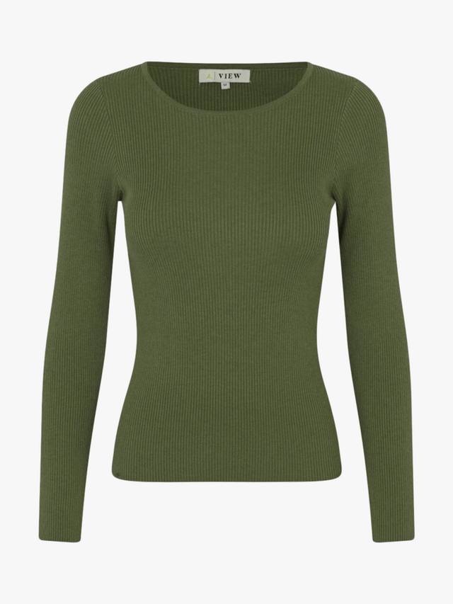 Топ из ребристой ланы A-VIEW, Khaki
Топ из ребристой ланы A-VIEW, Khaki