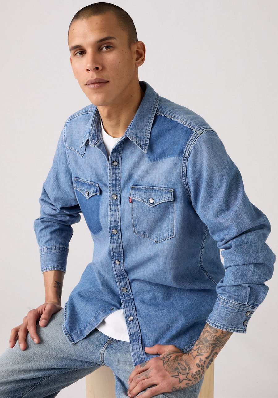Рубашка на пуговицах классического кроя LEVI'S , синий
Рубашка на пуговицах классического кроя LEVI'S , синий