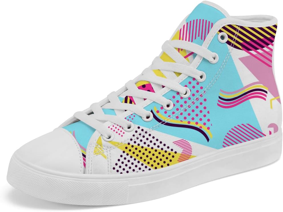 Высокие кеды из ткани 80-х и 90-х с геометрическим узором, ретро, на шнуровке, повседневная обувь, подарок для мужчин и женщин Chebing, синий
Высокие кеды из ткани 80-х и 90-х с геометрическим узором, ретро, на шнуровке, повседневная обувь, подарок для мужчин и женщин Chebing, синий