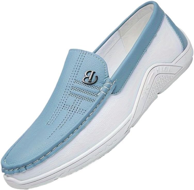 Мужские клетчатые повседневные туфли с заостренным носком - удобная противоскользящая резиновая подошва, дышащий верх из ПУ, прочная обувь для ходьбы на каждый день, повседневно-деловой стиль Fmshi, небесно-голубой
Мужские клетчатые повседневные туфли с заостренным носком - удобная противоскользящая резиновая подошва, дышащий верх из ПУ, прочная обувь для ходьбы на каждый день, повседневно-деловой стиль Fmshi, небесно-голубой