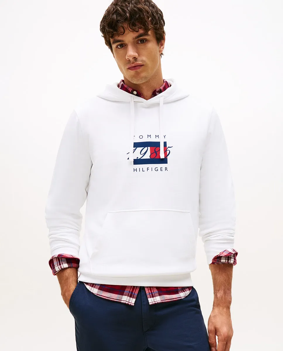 Мужская толстовка с капюшоном без молнии Tommy Hilfiger, белый
Мужская толстовка с капюшоном без молнии Tommy Hilfiger, белый