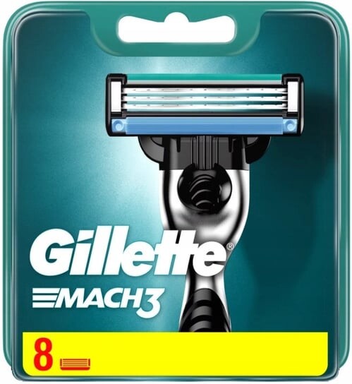 Сменные лезвия для ножей Mach3 8 шт., новое издание Gillette
Сменные лезвия для ножей Mach3 8 шт., новое издание Gillette