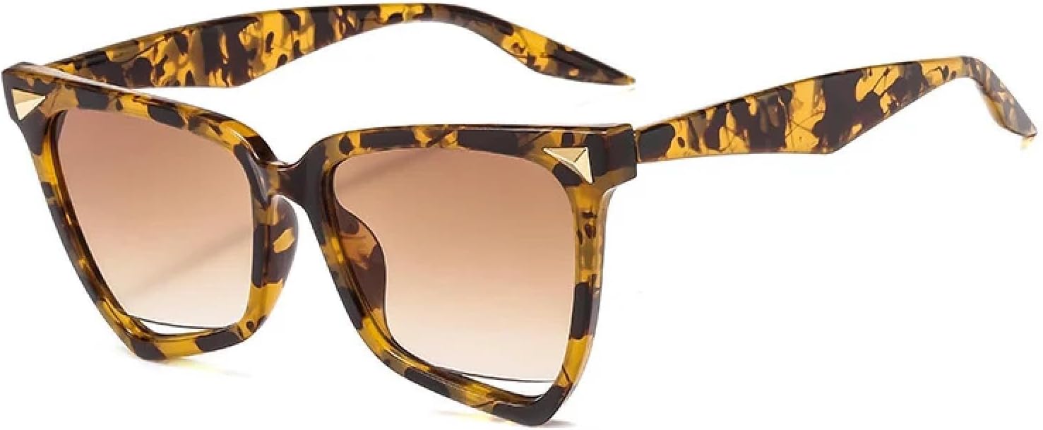 Роскошные модные солнцезащитные очки для женщин в стиле ретро с заклепками, в стиле панк, прозрачные с градиентной подсветкой, защита от УФ-излучения UV400 MWTSYSQ, Leopardabrown
Роскошные модные солнцезащитные очки для женщин в стиле ретро с заклепками, в стиле панк, прозрачные с градиентной подсветкой, защита от УФ-излучения UV400 MWTSYSQ, Leopardabrown