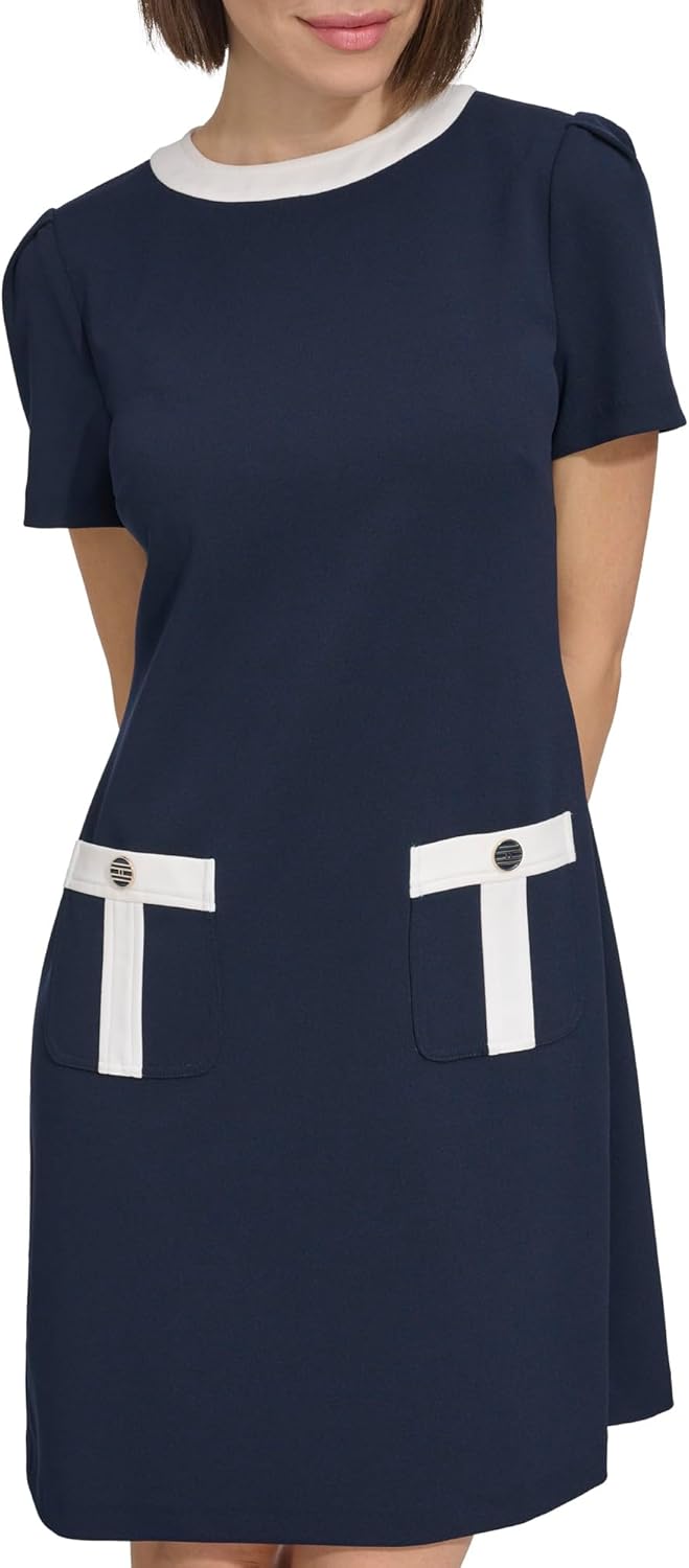 Женское платье-трапеция Tommy Hilfiger с карманами, Sky Captain/Ivory
Женское платье-трапеция Tommy Hilfiger с карманами, Sky Captain/Ivory