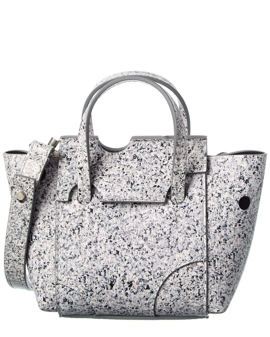 Off-White Кожаная сумка-тоут цвета слоновой кости
Off-White Кожаная сумка-тоут цвета слоновой кости