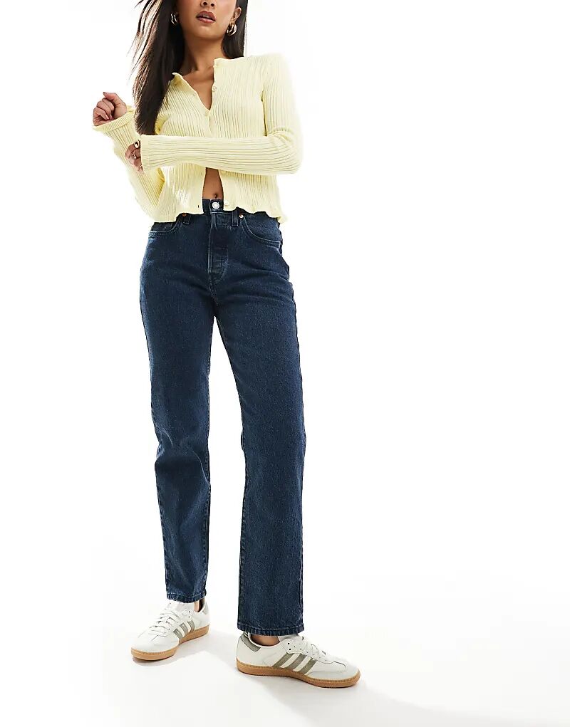 501 прямые укороченные джинсы темно-синего цвета Levi's
501 прямые укороченные джинсы темно-синего цвета Levi's