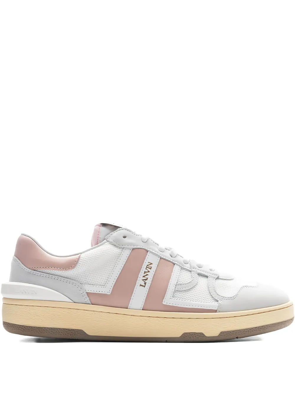 Низкие кеды с кожаными вставками Clay Lanvin, белый
Низкие кеды с кожаными вставками Clay Lanvin, белый