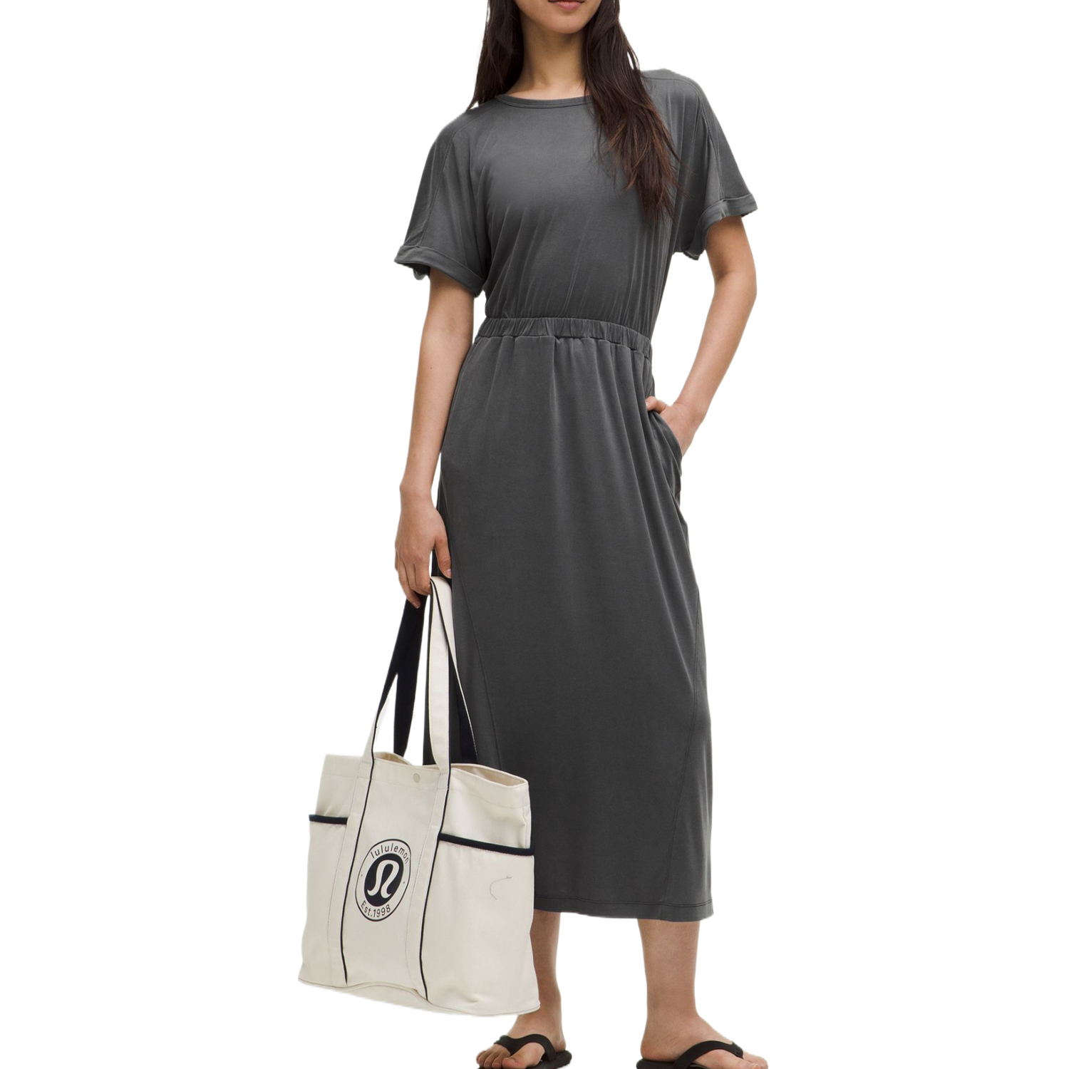 Женское платье с открытой спиной и короткими рукавами Lululemon, графит
Женское платье с открытой спиной и короткими рукавами Lululemon, графит