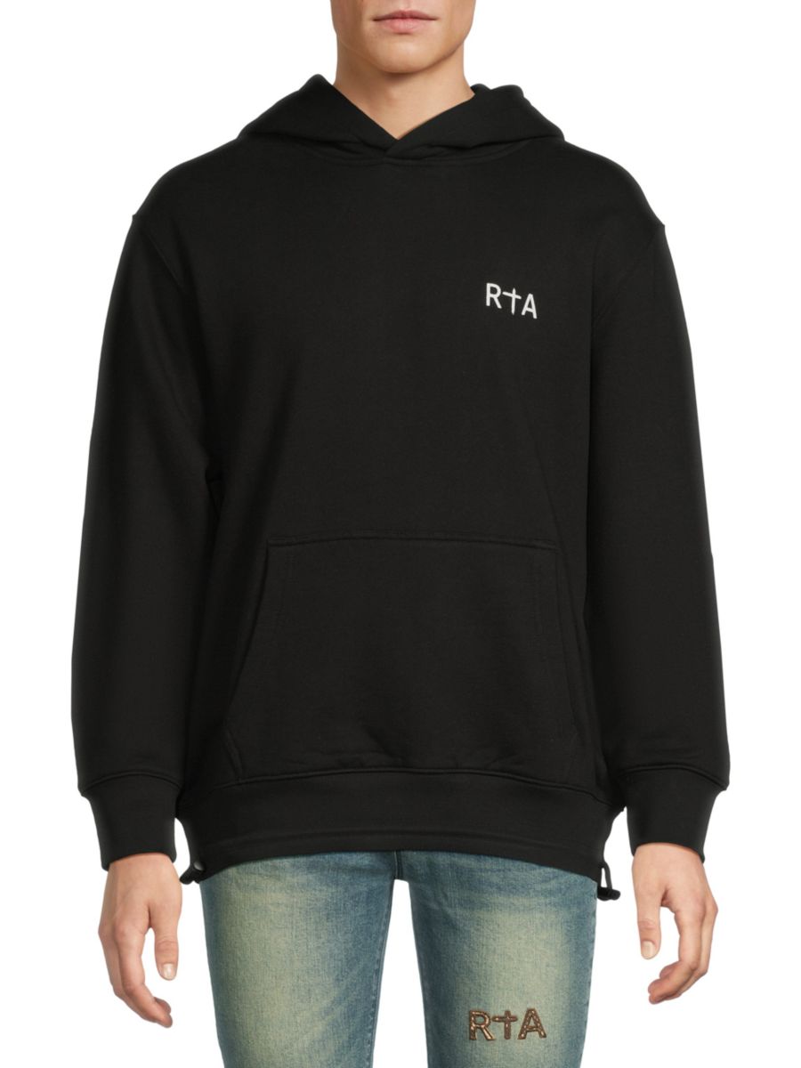 Хлопковая толстовка с логотипом RTA, черный
Хлопковая толстовка с логотипом RTA, черный