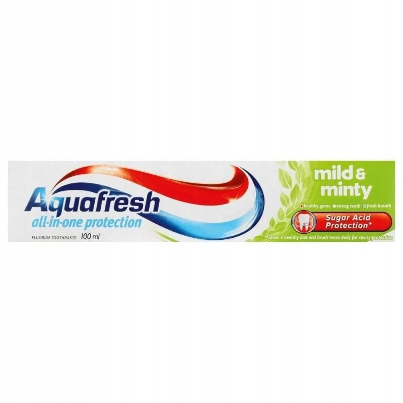Зубная паста Aquafresh Мягкая и мятная с фторидом, мягкая формула, 100 мл Inna marka
Зубная паста Aquafresh Мягкая и мятная с фторидом, мягкая формула, 100 мл Inna marka
