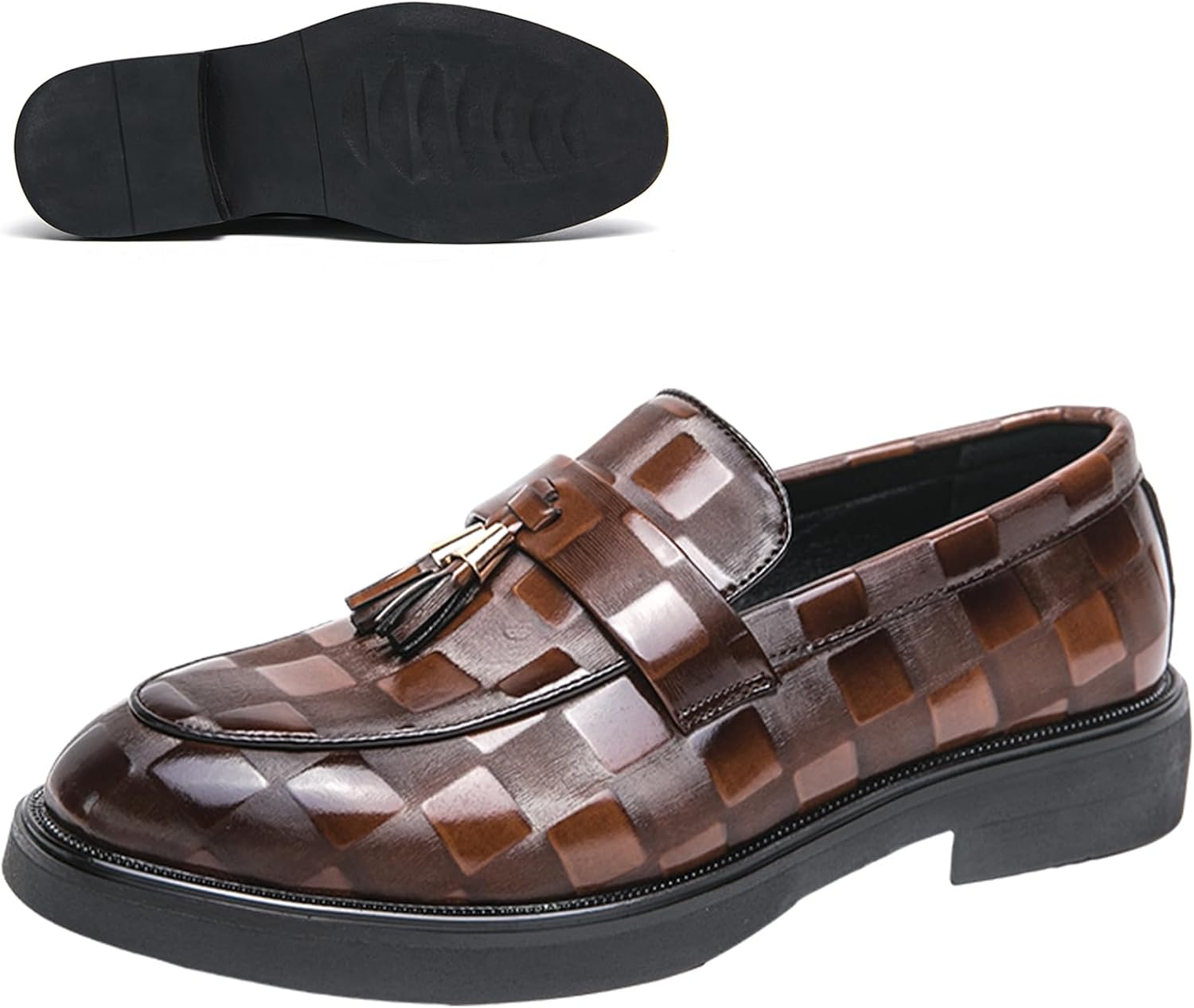 Мужские модные кожаные лоферы NEKGNL с кисточками и тиснением, роскошные туфли с круглым носком на платформе, слипоны для работы и офиса, повседневные нескользящие туфли с низким каблуком, коричневый
Мужские модные кожаные лоферы NEKGNL с кисточками и тиснением, роскошные туфли с круглым носком на платформе, слипоны для работы и офиса, повседневные нескользящие туфли с низким каблуком, коричневый