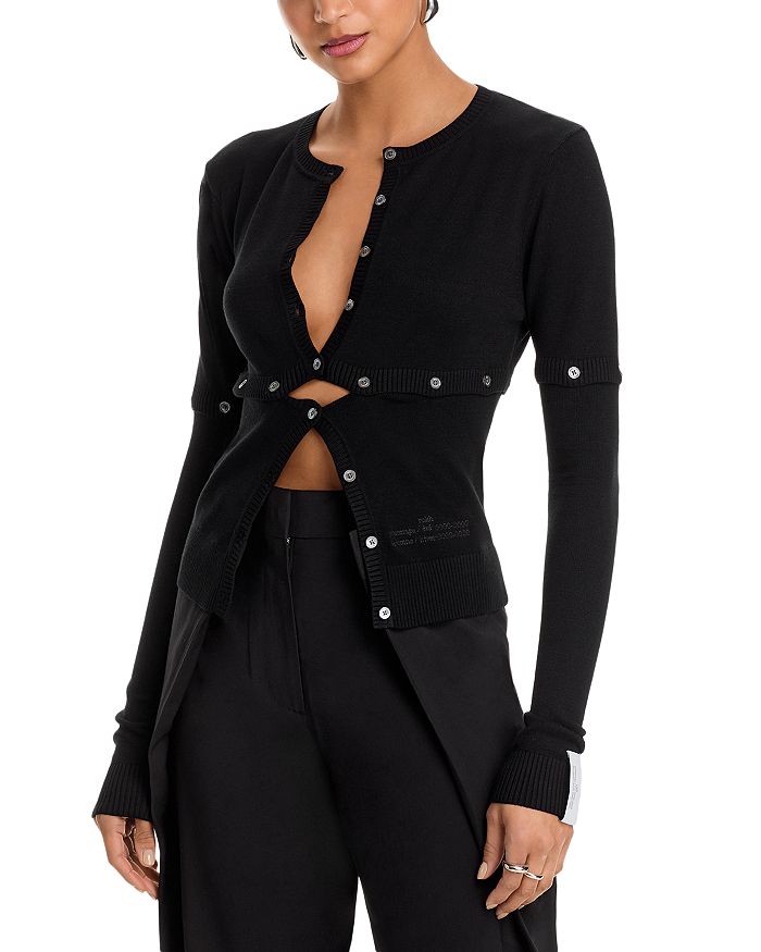 Кардиган с пуговицами и круглым вырезом rokh, черный
Кардиган с пуговицами и круглым вырезом rokh, черный