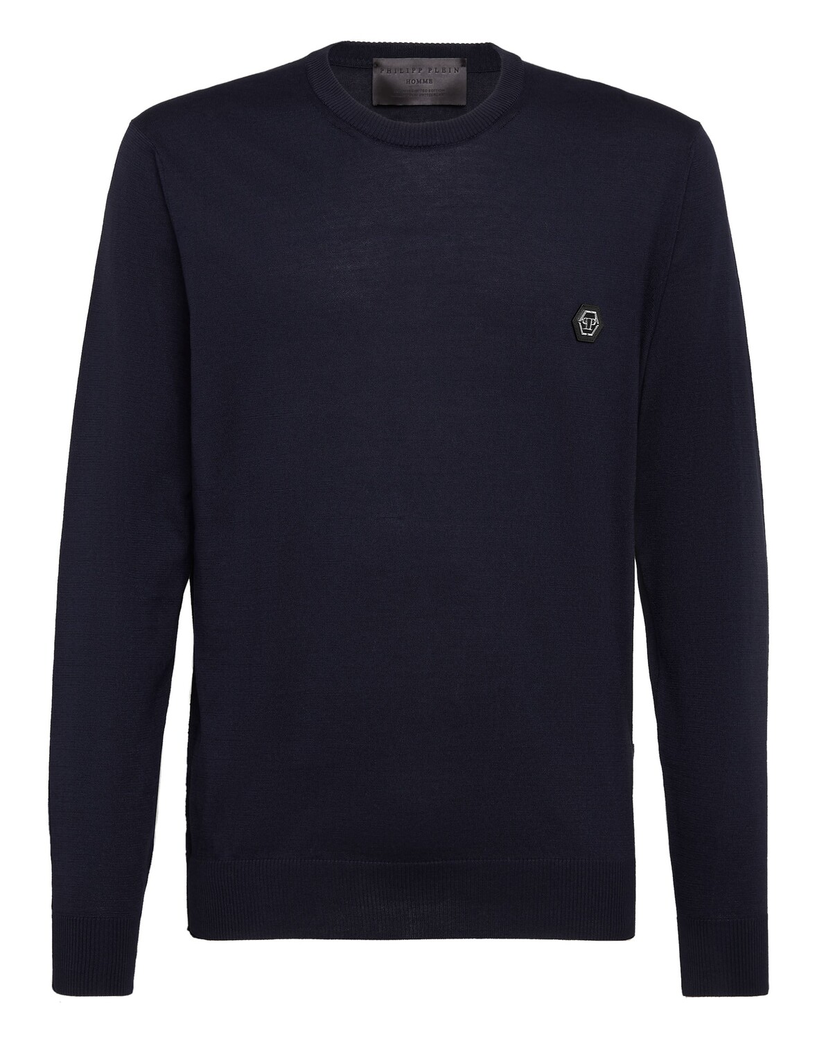 Пуловер с круглым вырезом LS Iconic Plein Philipp Plein, темно-синий
Пуловер с круглым вырезом LS Iconic Plein Philipp Plein, темно-синий