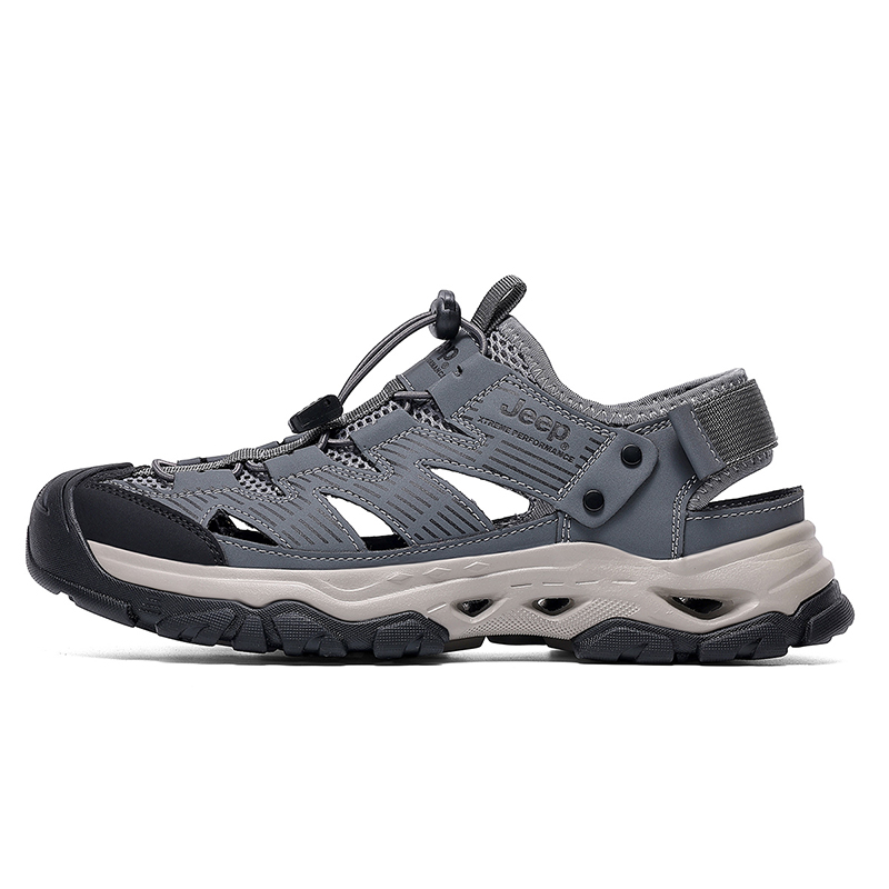 Jeep Мужские треккинговые туфли для речных походов серые, цвет Gray 
Jeep Мужские треккинговые туфли для речных походов серые, цвет Gray