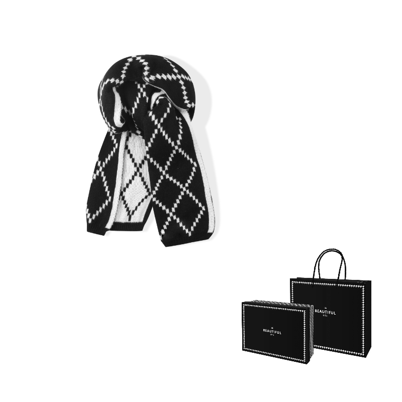 Шарф JW Polyester Knit Unisex J W, черный бежевый
Шарф JW Polyester Knit Unisex J W, черный бежевый