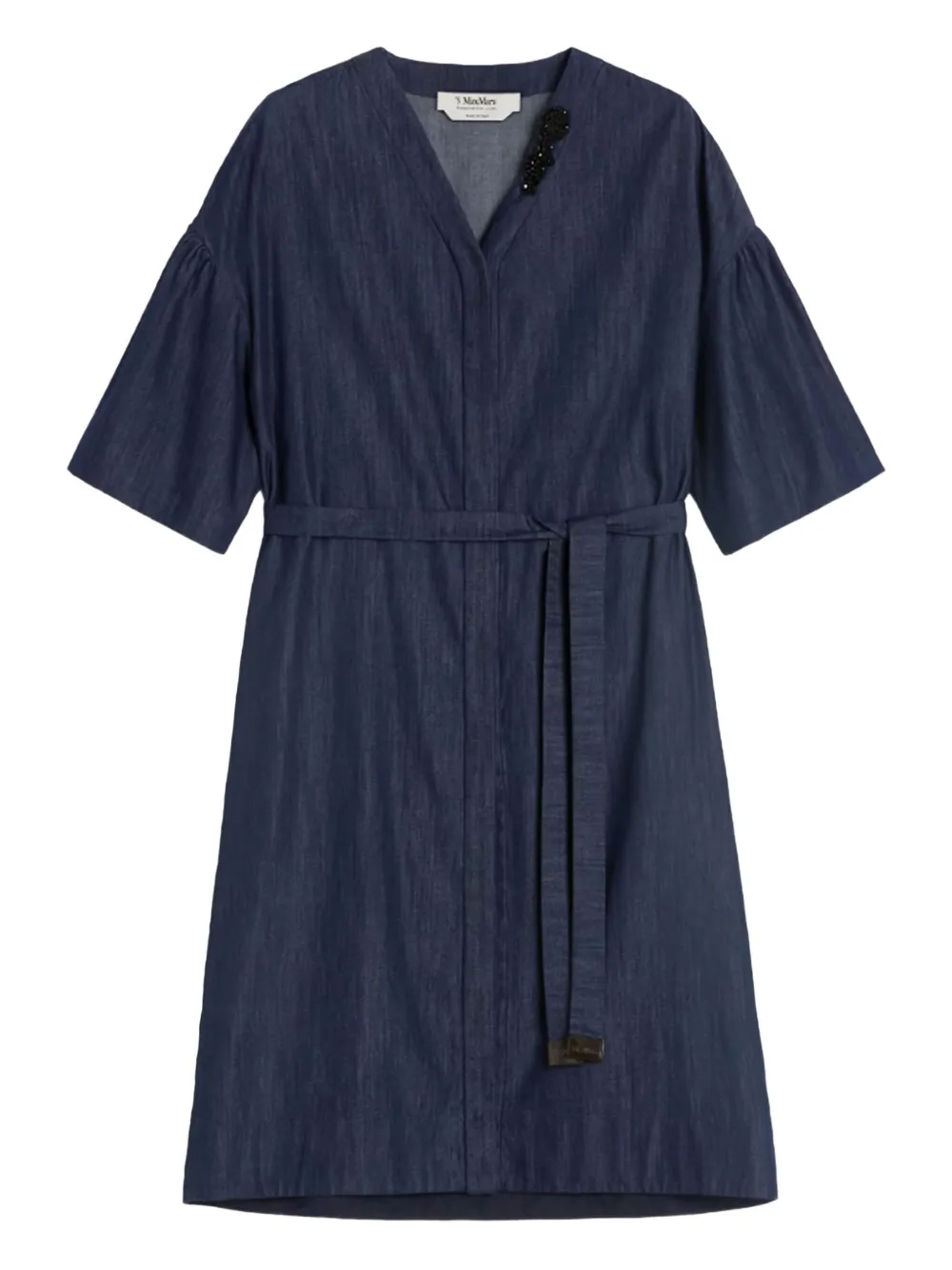 Джинсовое платье мини с поясом 'S Max Mara, синий
Джинсовое платье мини с поясом 'S Max Mara, синий
