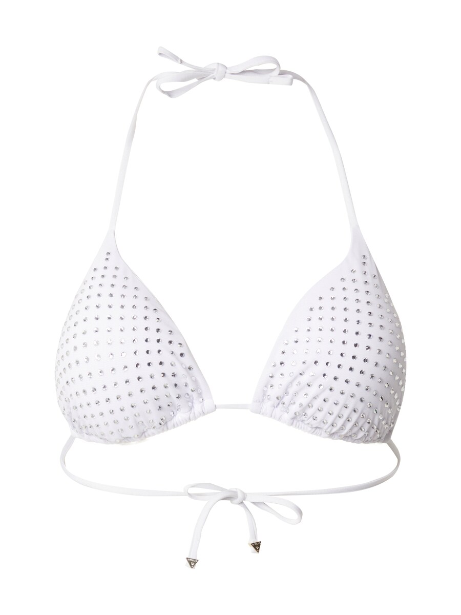 Треугольный бикини-топ GUESS Triangle Bikini Top, белый 
Треугольный бикини-топ GUESS Triangle Bikini Top, белый