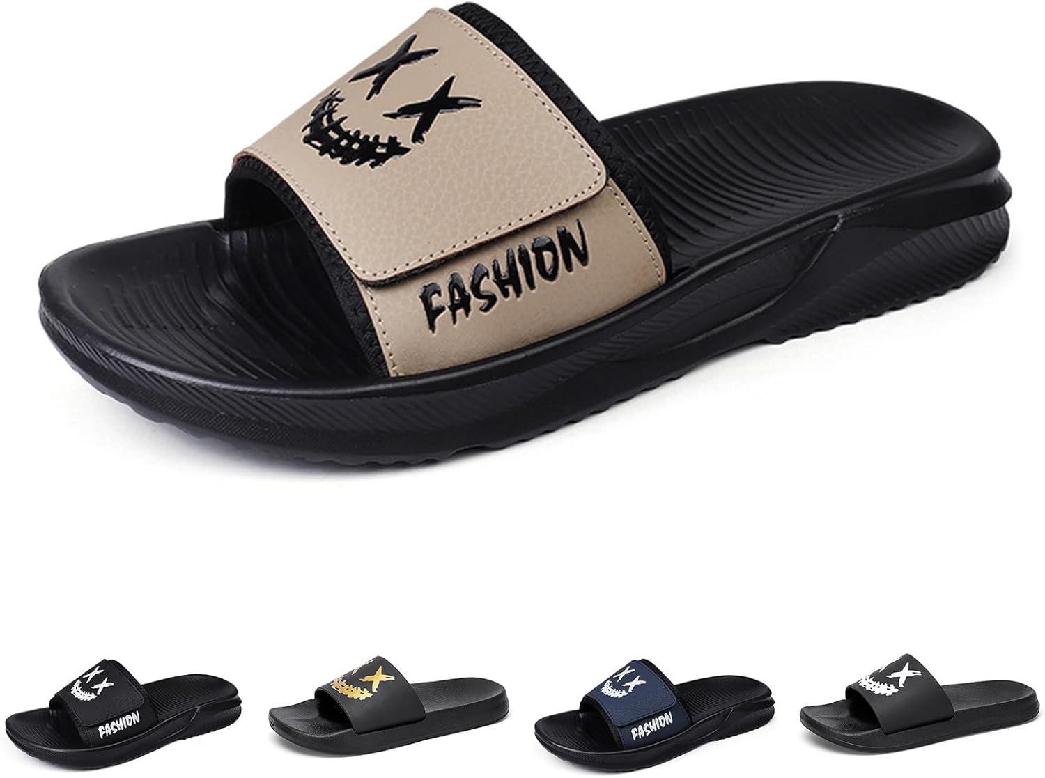 Мужские модные домашние тапочки с мультяшной улыбкой с персонализированной печатью - мягкие нескользящие тапочки для дома и улицы Gezolligheid, хаки
Мужские модные домашние тапочки с мультяшной улыбкой с персонализированной печатью - мягкие нескользящие тапочки для дома и улицы Gezolligheid, хаки