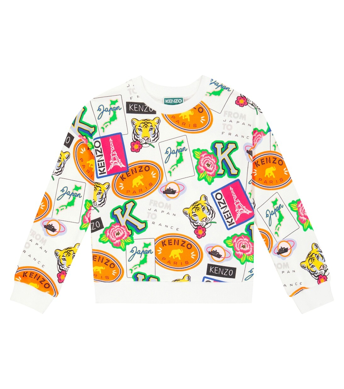 Детская толстовка из хлопкового джерси Kenzo, разноцветный
Детская толстовка из хлопкового джерси Kenzo, разноцветный