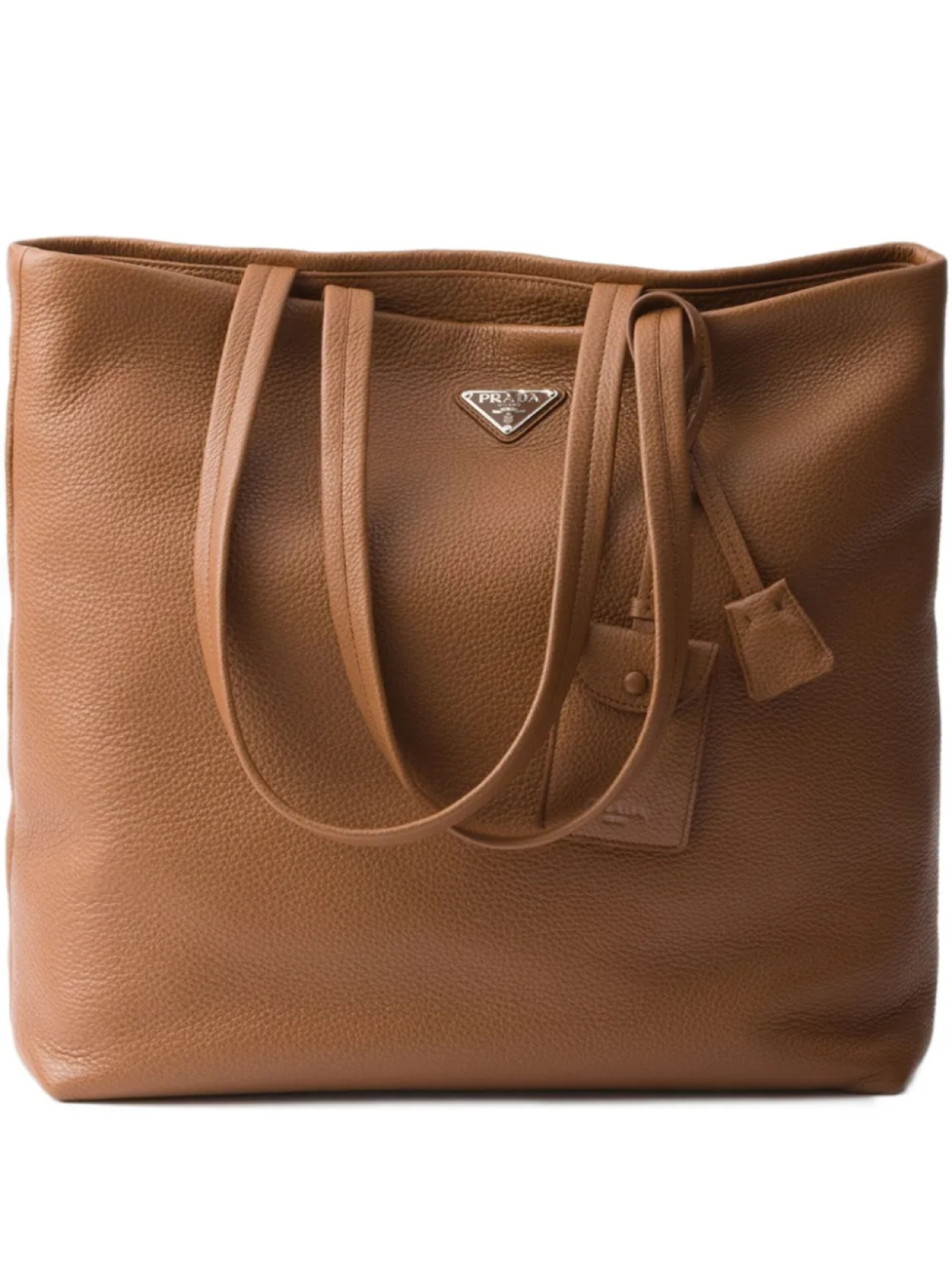 Prada сумка-тоут с логотипом, коричневый
Prada сумка-тоут с логотипом, коричневый