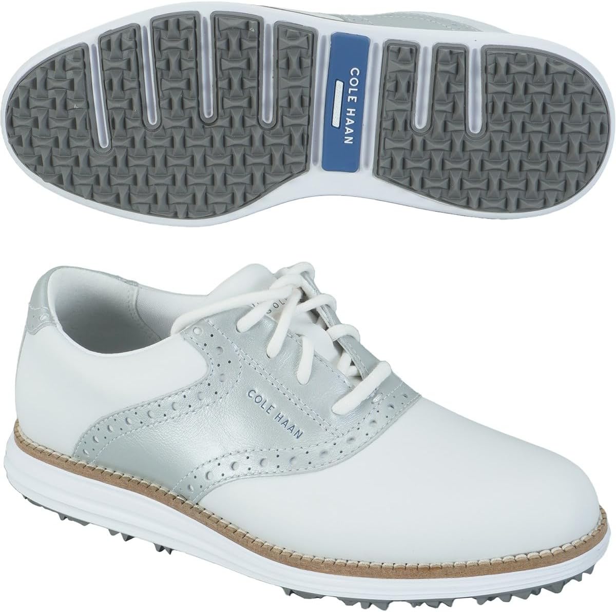 Мужские гольф-кроссовки Cole Haan Originalgrand Saddle, Optic White/Metallic Silver/Optic White Wp
Мужские гольф-кроссовки Cole Haan Originalgrand Saddle, Optic White/Metallic Silver/Optic White Wp