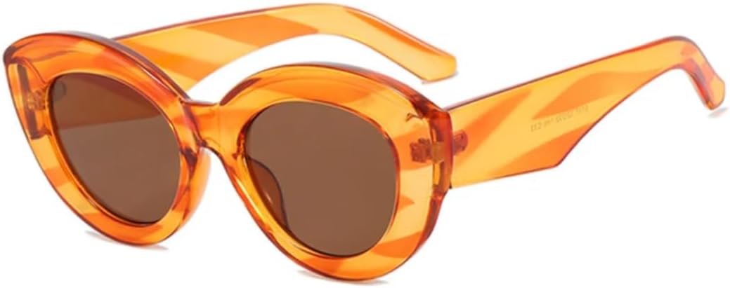 Солнцезащитные очки с защитой от УФ-излучения UV400 | Овальная оправа "кошачий глаз" | Линзы конфетных цветов для занятий спортом на открытом воздухе и вождения DSVIGF, Orange Gray
Солнцезащитные очки с защитой от УФ-излучения UV400 | Овальная оправа "кошачий глаз" | Линзы конфетных цветов для занятий спортом на открытом воздухе и вождения DSVIGF, Orange Gray