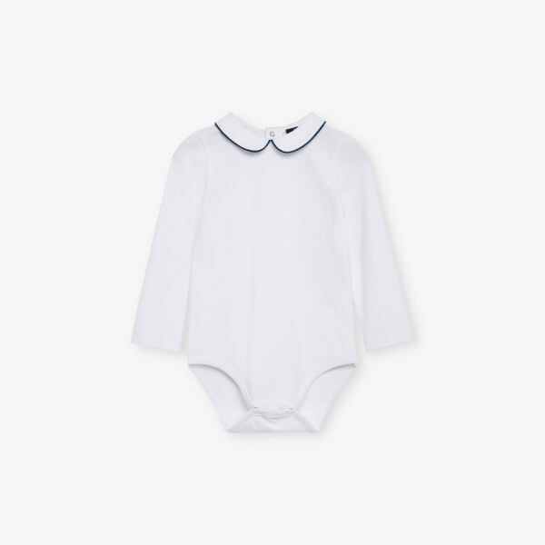 Боди Milo из эластичного хлопка с отделкой окантовкой для детей 0–24 месяцев Trotters, белый
Боди Milo из эластичного хлопка с отделкой окантовкой для детей 0–24 месяцев Trotters, белый