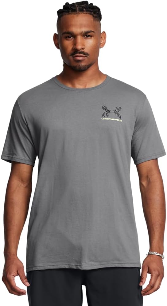 Under Armour мужская футболка Schematic Elk с коротким рукавом | Повседневная одежда для охоты | Футболка с графикой лося и рогов, (024) Titan Gray/Anthracite, Черный, Under Armour мужская футболка Schematic Elk с коротким рукавом | Повседневная одежда дл
Under Armour мужская футболка Schematic Elk с коротким рукавом | Повседневная одежда для охоты | Футболка с графикой лося и рогов, (024) Titan Gray/Anthracite, Черный, Under Armour мужская футболка Schematic Elk с коротким рукавом | Повседневная одежда дл