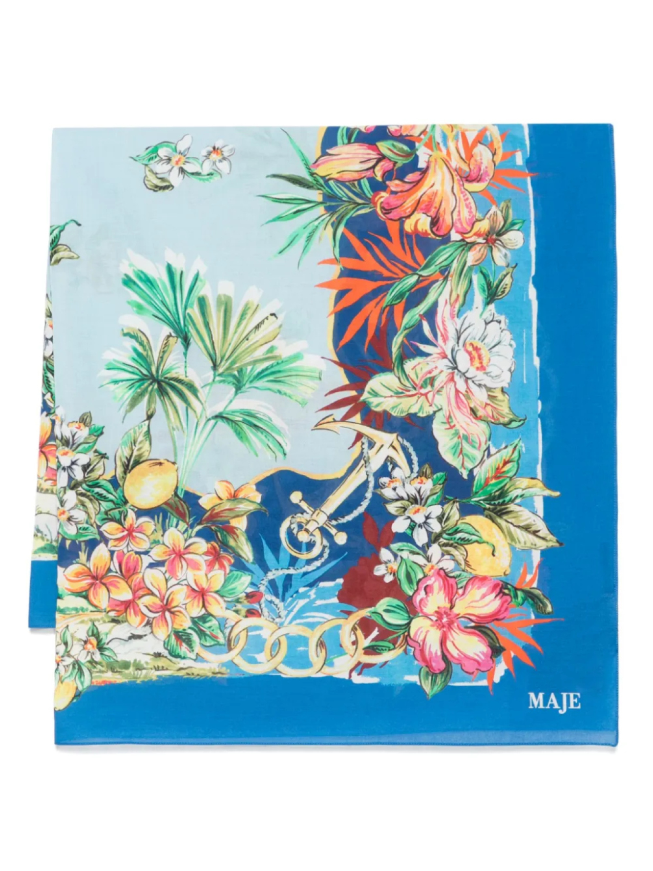 Шарф с цветочным принтом Maje, синий
Шарф с цветочным принтом Maje, синий