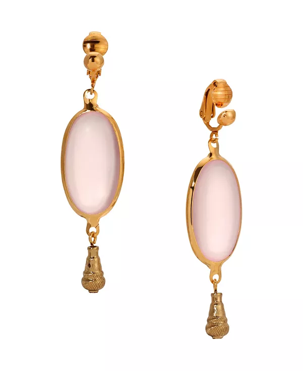 Овальные серьги-клипсы из золотистого стекла 2028, pink
Овальные серьги-клипсы из золотистого стекла 2028, pink