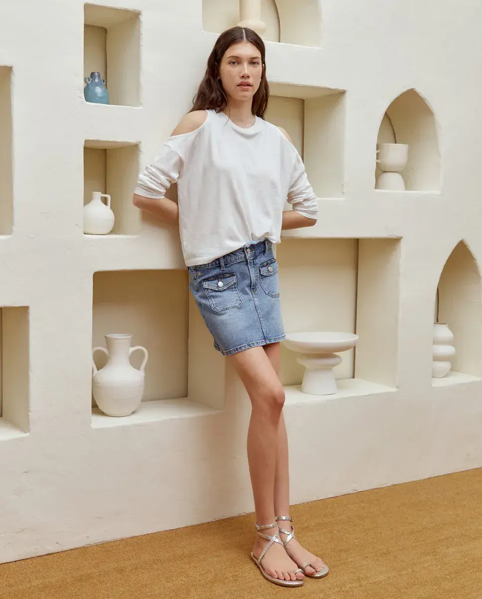 Женская мини-юбка с передним карманом Green Coast, синий
Женская мини-юбка с передним карманом Green Coast, синий