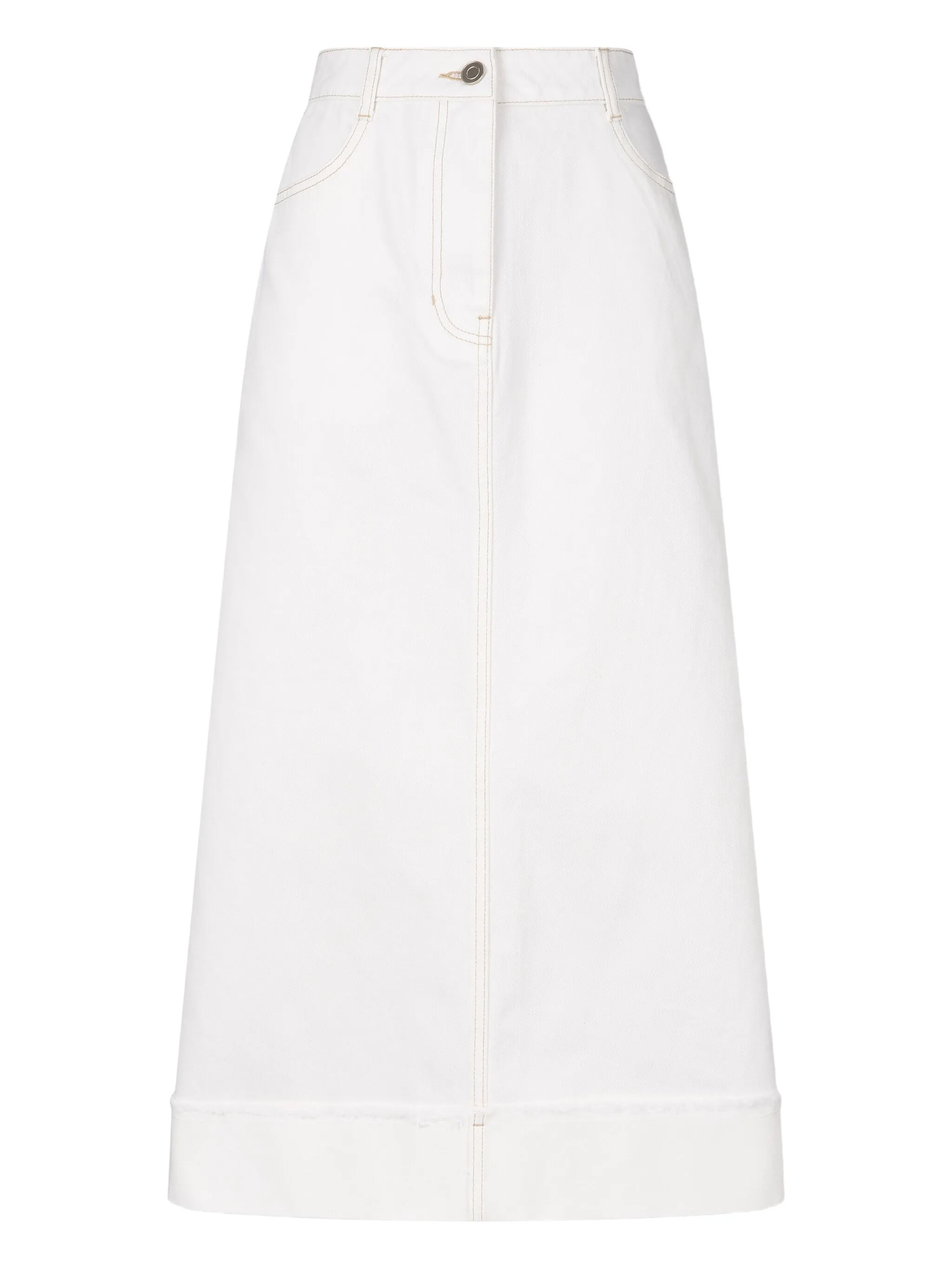 Джинсовая юбка миди с бахромой Tomboy, белый
Джинсовая юбка миди с бахромой Tomboy, белый