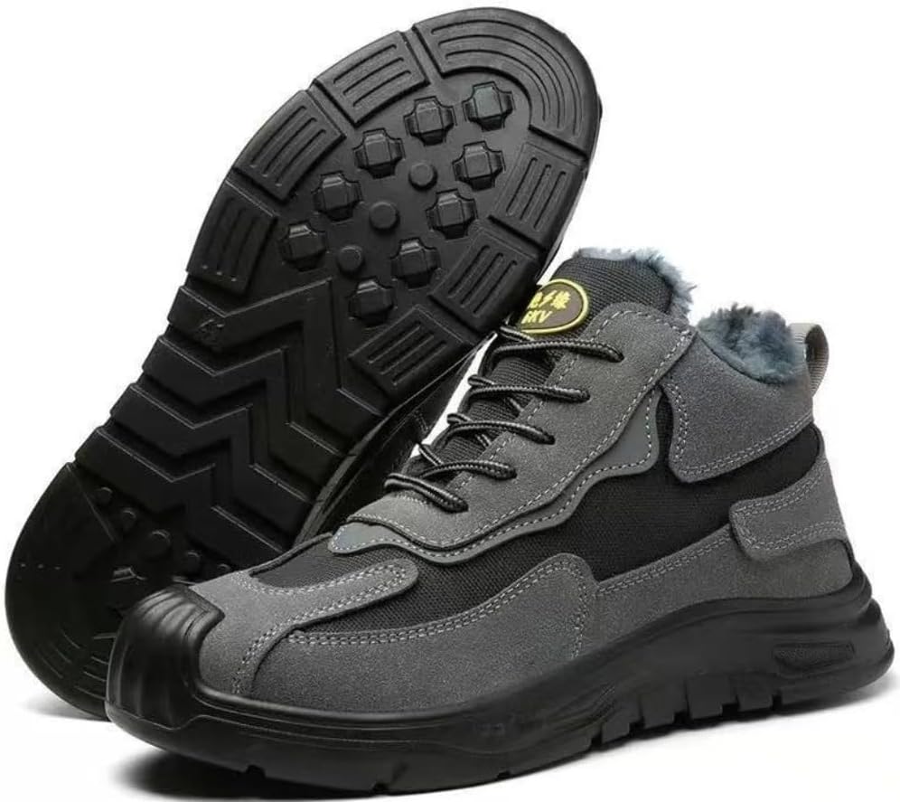 Ботинки Airloc с зимним стальным носком для мужчин и женщин, теплые, стойкие к проколам, удобная защитная обувь для промышленного строительства и работы на открытом воздухе зимой, серый
Ботинки Airloc с зимним стальным носком для мужчин и женщин, теплые, стойкие к проколам, удобная защитная обувь для промышленного строительства и работы на открытом воздухе зимой, серый