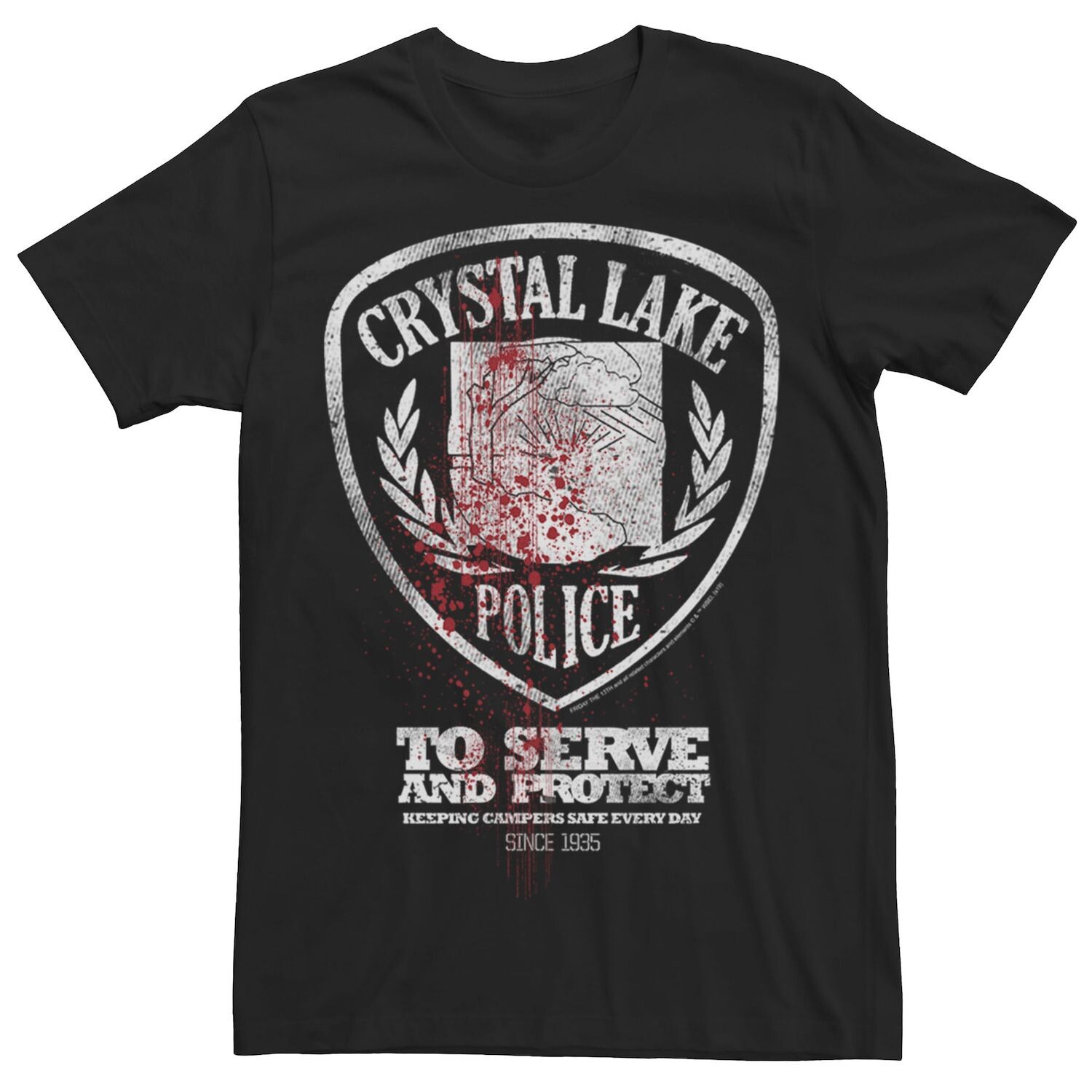 Мужская футболка Friday The 13th Crystal Lake Police Badge с брызгами крови Licensed Character
Мужская футболка Friday The 13th Crystal Lake Police Badge с брызгами крови Licensed Character