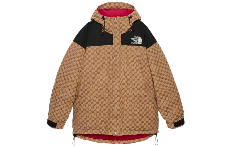 Пуховик Gucci x The North Face, коричневый / черный
Пуховик Gucci x The North Face, коричневый / черный