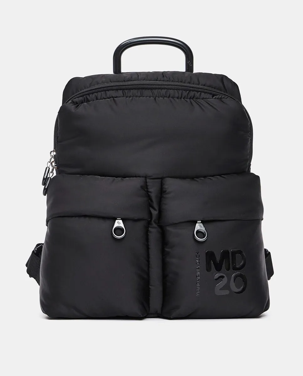 Светло-серый рюкзак Mandarina Duck, черный 
Светло-серый рюкзак Mandarina Duck, черный