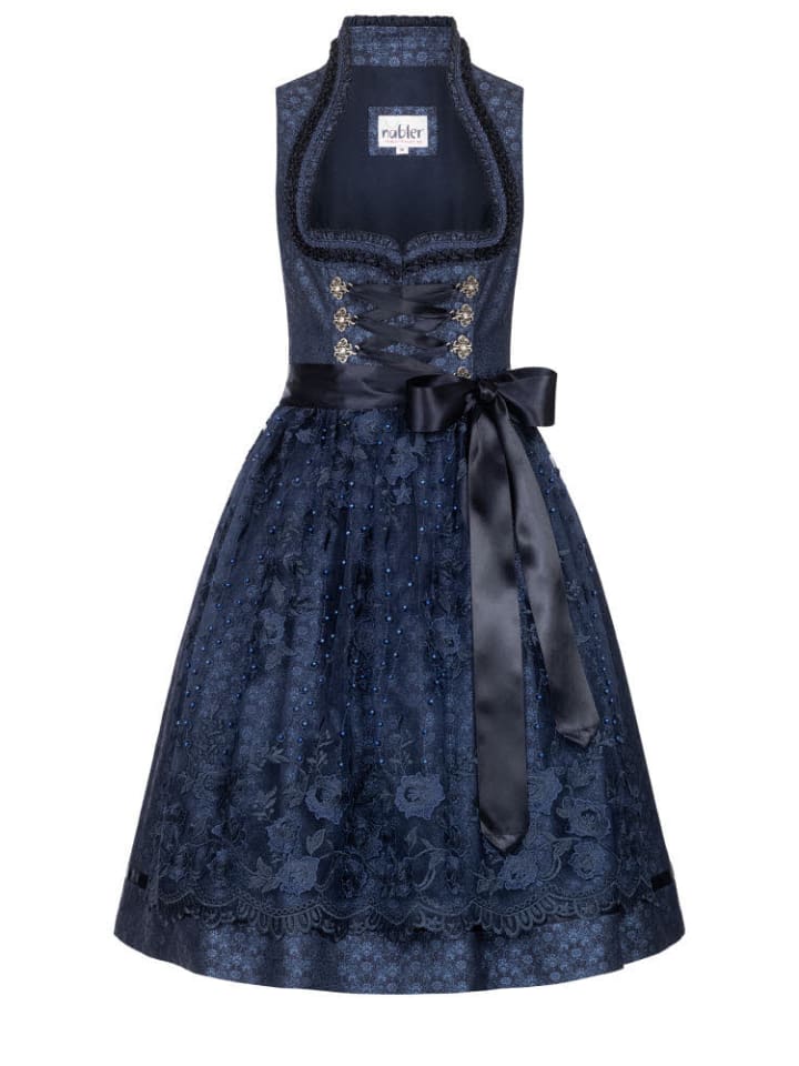 Nübler Дирндли миди Coro темно-синего цвета
Nübler Дирндли миди Coro темно-синего цвета