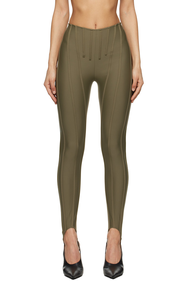 Корсетные леггинсы Mugler, хаки
Корсетные леггинсы Mugler, хаки