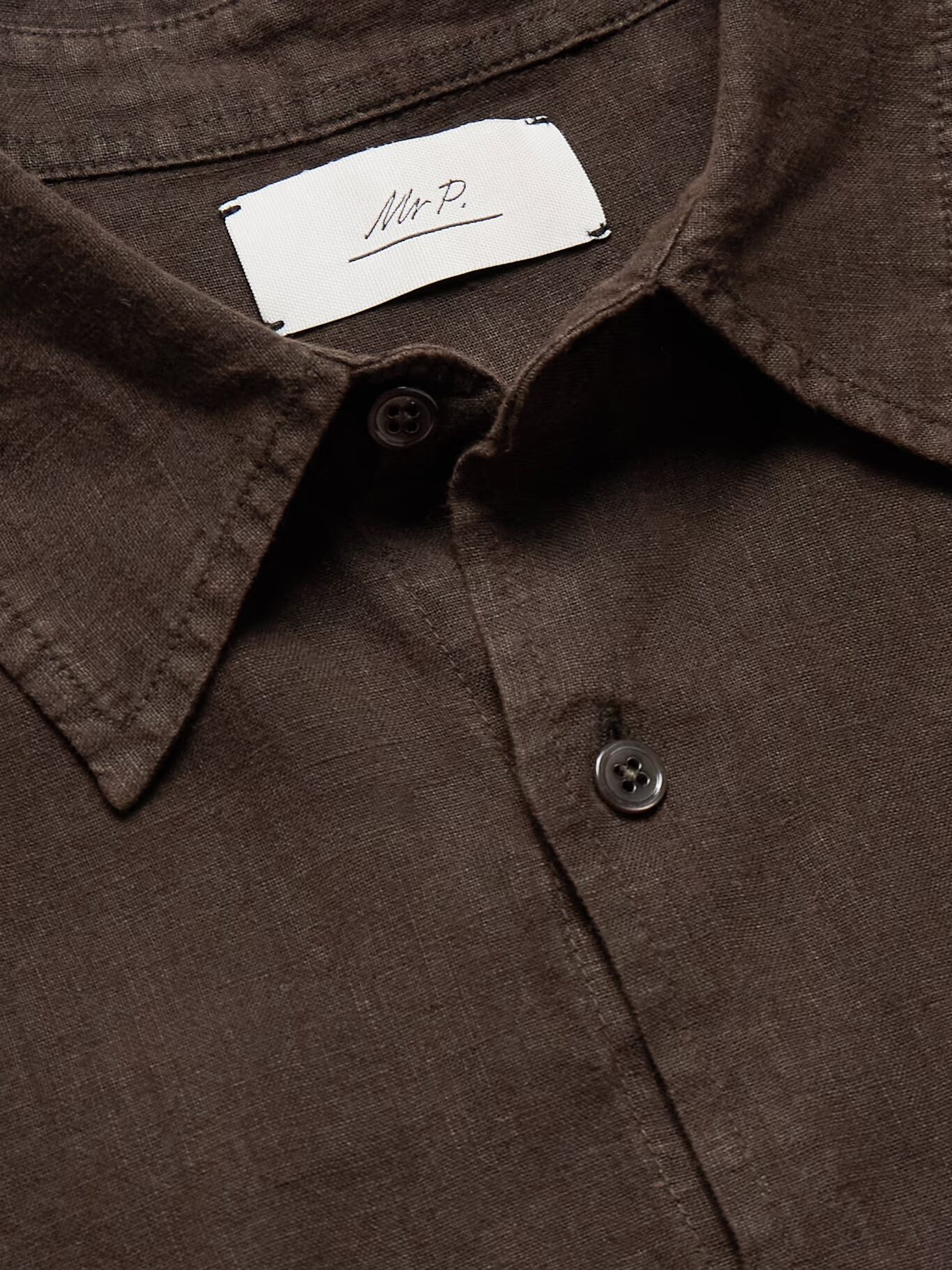 Рубашка из льна, окрашенная в готовом виде MR P., коричневый
Рубашка из льна, окрашенная в готовом виде MR P., коричневый